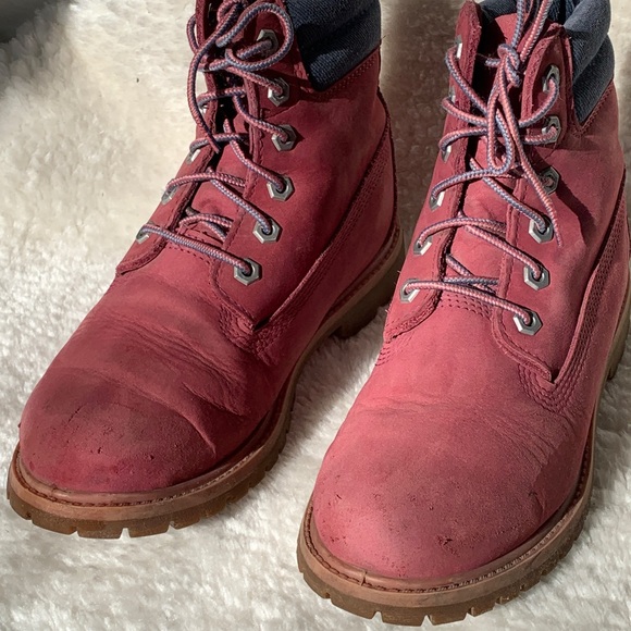 Timberland Boots Burgundy and Blue color - Picture 2 of 16